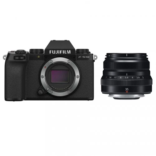 Fujifilm X-S10 Mirrorless Digital Camera with XF 35mm f2 R WR Lens